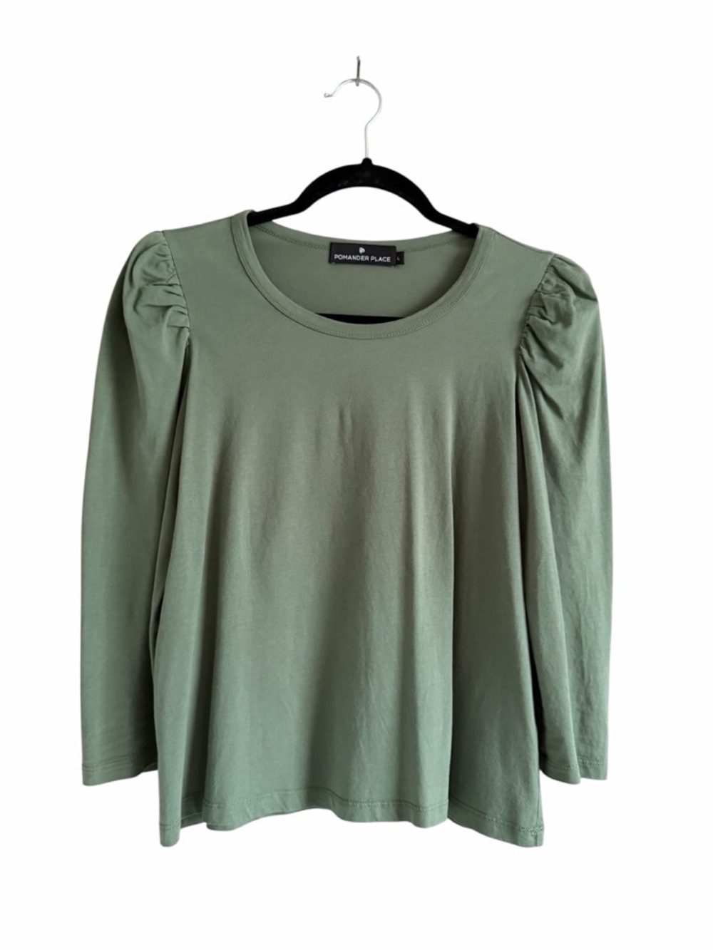 Pomander Place Puff Sleeve Crewneck Top